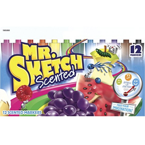 Mr. Sketch 1951333 Scented Twistable Gel Crayons, Assorted Colors