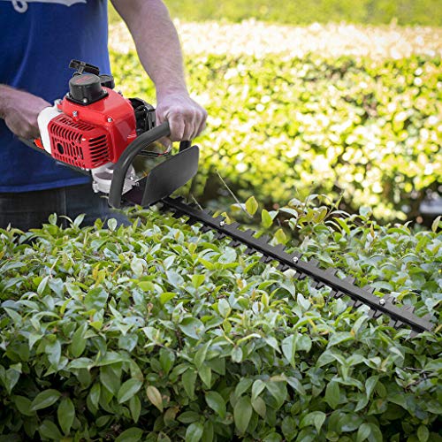 Mr.Tool 26cc 2-Cycle Gas Hedge Trimmer 24 Double-Sided Blade Reco...