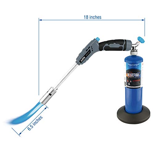 BLUEFIRE 18“ Propane Grill Torch Charcoal Starter,Free Fuel Gas Cy...
