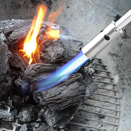 BLUEFIRE 18“ Propane Grill Torch Charcoal Starter,Free Fuel Gas Cy...