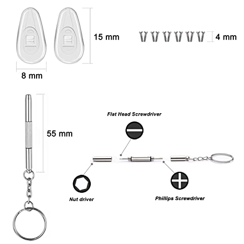Mr.ZzjOOj Eyeglasses Nose Pads, Upgraded Soft Silicone Air Chamber...