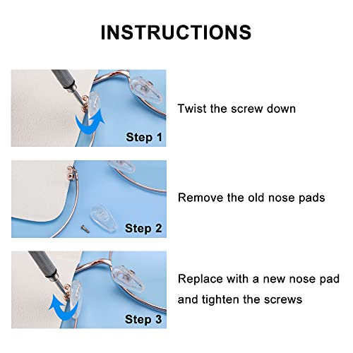 Mr.ZzjOOj Eyeglasses Nose Pads, Upgraded Soft Silicone Air Chamber...