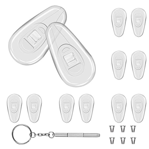 Mr.ZzjOOj Eyeglasses Nose Pads, Upgraded Soft Silicone Air Chamber...