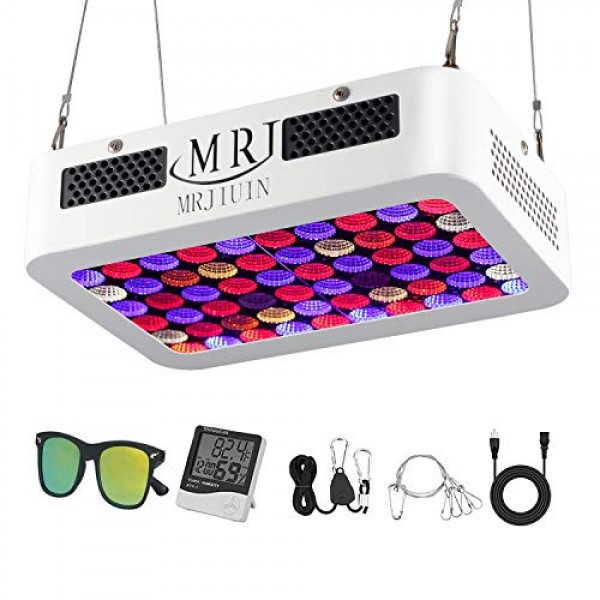 MRJIUIN Newest 600W LED Plant Grow Light,Double Switch and Dual Ch...