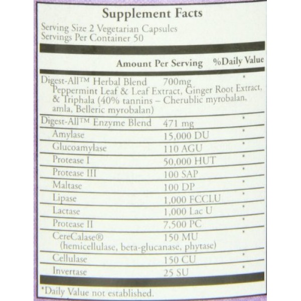 MRM Digest-All Condition Specific Vegetarian Capsules, 100-Count B...