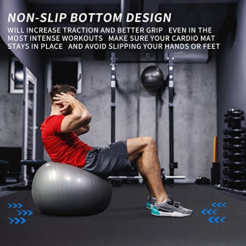 Extra Large Exercise Mat 9 x 6 x 7mm, High-Density Workout Mats ...