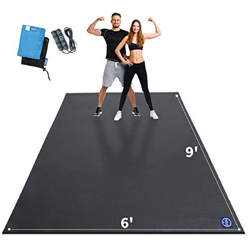 Extra Large Exercise Mat 9 x 6 x 7mm, High-Density Workout Mats ...