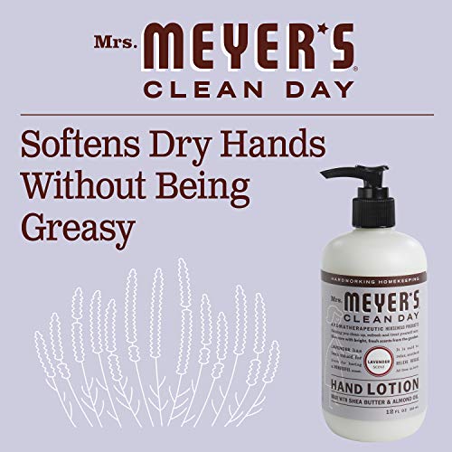 Mrs. Meyers Hand Lotion for Dry Hands, Non-Greasy Moisturizer Mad...