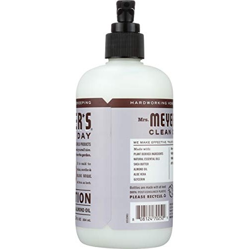 Mrs. Meyers Hand Lotion for Dry Hands, Non-Greasy Moisturizer Mad...