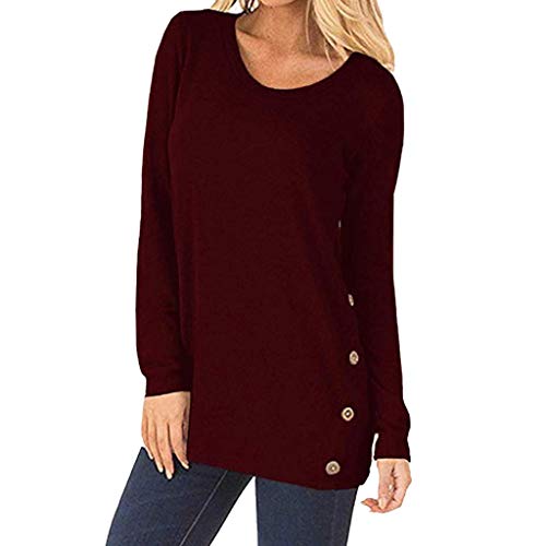 Msaikric Womens Sweatshirt Casual Long Sleeve Faux Suede Loose Tu...