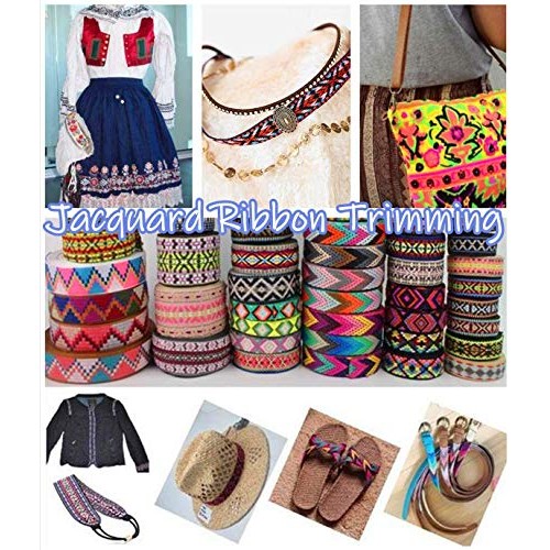MSCFTFB Pasley Patterns Jacquard Ribbon Woven Fabric Ribbons Fabri...
