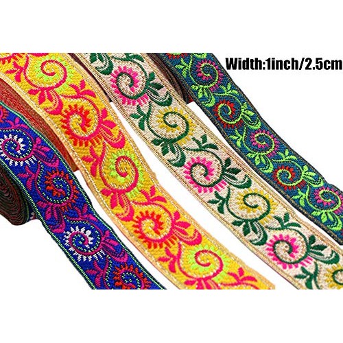 MSCFTFB Pasley Patterns Jacquard Ribbon Woven Fabric Ribbons Fabri...