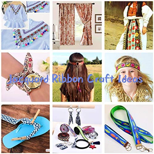MSCFTFB Pasley Patterns Jacquard Ribbon Woven Fabric Ribbons Fabri...