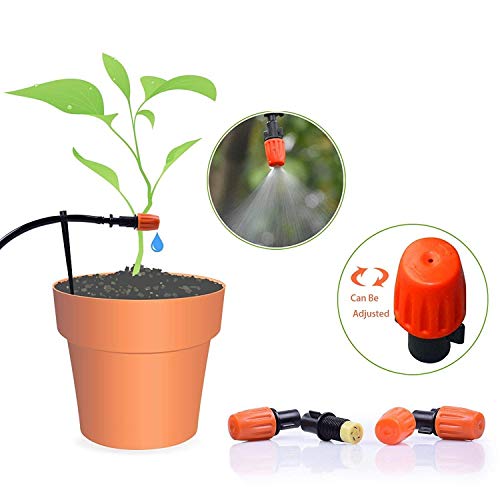 MSDADA 50ft Micro Drip Irrigation Kits System,Garden Saving Water ...