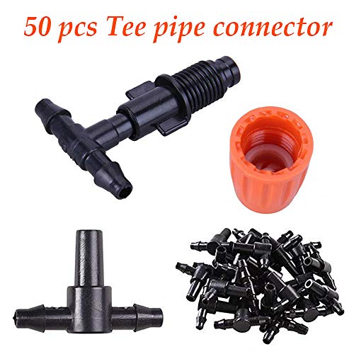 MSDADA 50pcs Micro Spray Adjustable Flow Irrigation Drippers, Gard...