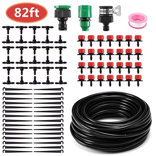 MSDADA 82ft Drip Irrigation Kit System,1/4 Blank Distribution Tub...