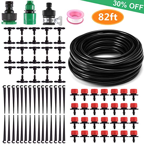 MSDADA 82ft Drip Irrigation Kits Garden Irrigation Accessories, Pl...