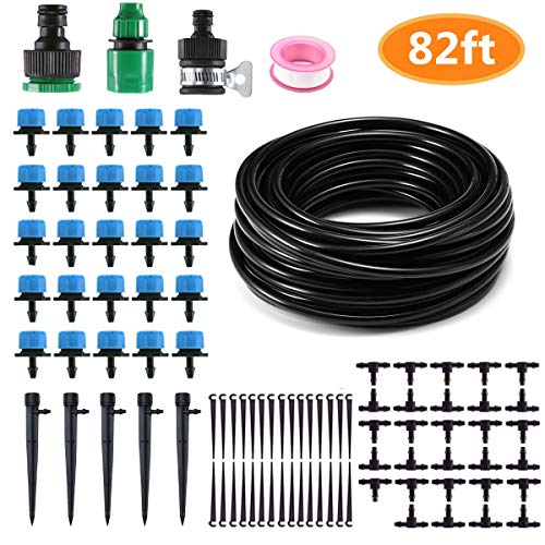 MSDADA 82ft Drip Irrigation Kits, Garden Irrigation Accessories, P...