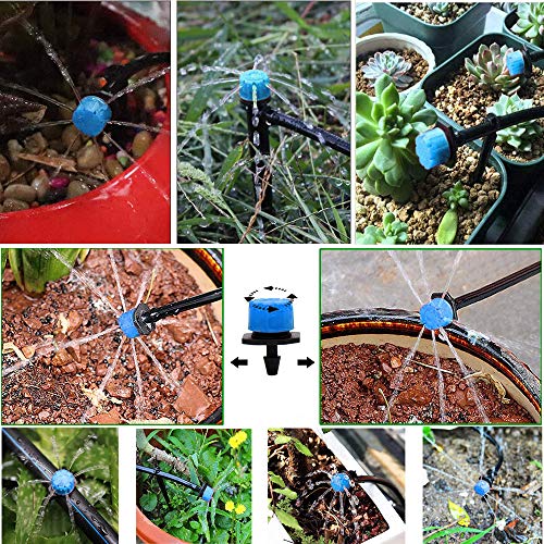 MSDADA 82ft Garden Watering System, 1/4 Blank Distribution Tubing...