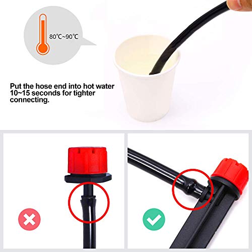 MSDADA Drip Irrigation Kit System, 82 Ft Garden Irrigation System,...