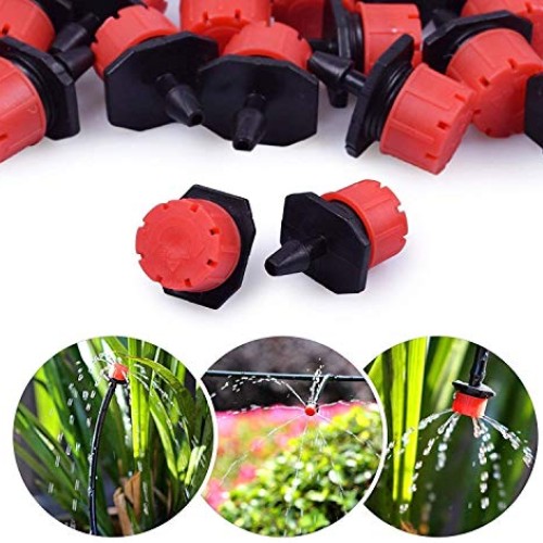 MSDADA Garden 50Ft Automatic Micro Drip Irrigation Kits, 1/4 Blan...