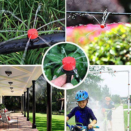MSDADA Garden 50Ft Automatic Micro Drip Irrigation Kits, 1/4 Blan...