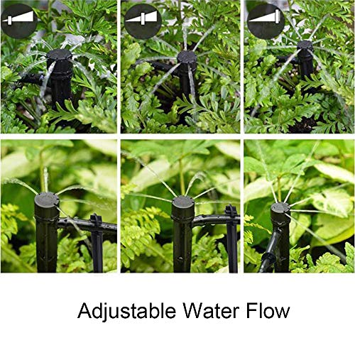 MSDADA Garden 50Ft Automatic Micro Irrigation System, 1/4 Blank D...