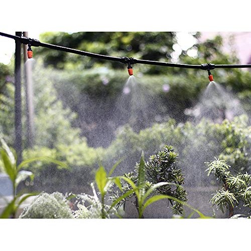 MSDADA Garden 50Ft Automatic Micro Irrigation System, 1/4 Blank D...