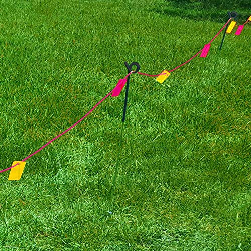 MTB 39 Inches Black Heavy Duty Steel Pig Tail Step-in Fence Post -...