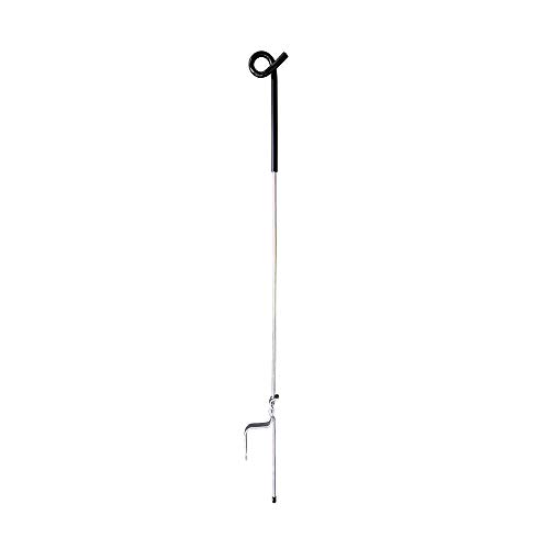 MTB 39 Inches Black Heavy Duty Steel Pig Tail Step-in Fence Post -...