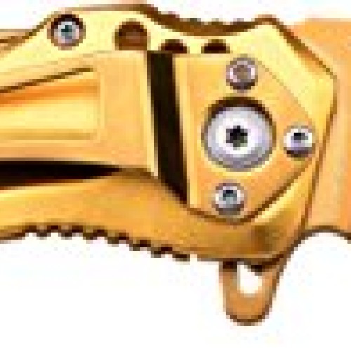 MTech USA Ballistic MT-A705GD Spring Assist Folding Knife, Gold Ha...
