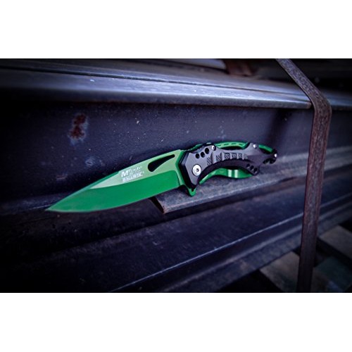 MTech USA Ballistic MT-A705GN Spring Assist Folding Knife, Green S...