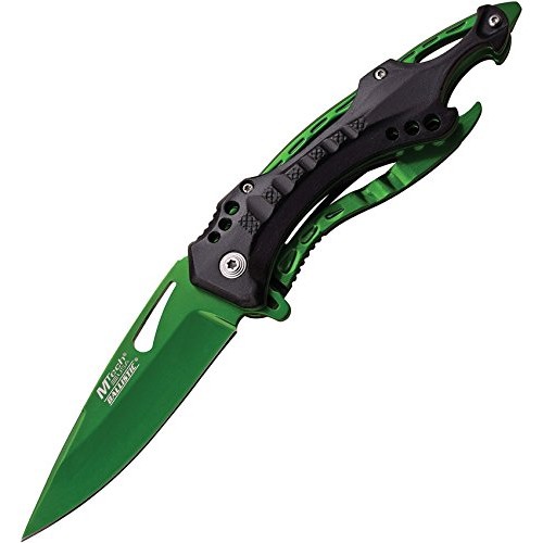 MTech USA Ballistic MT-A705GN Spring Assist Folding Knife, Green S...