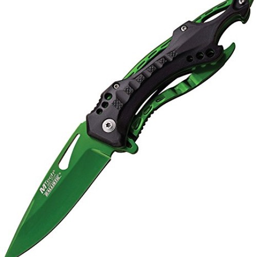 MTech USA Ballistic MT-A705GN Spring Assist Folding Knife, Green S...