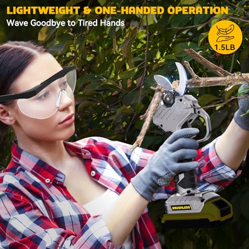 Electric Pruning Shears for Dewalt 20v Battery, Cordless Pruner Ga...