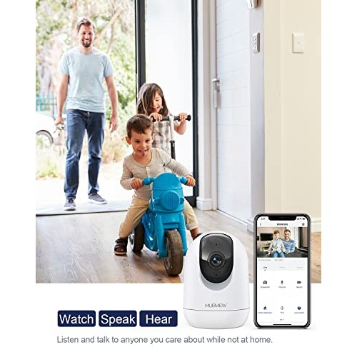 Indoor Security Camera 2K, Pet Camera with Phone App, WiFi Cameras...