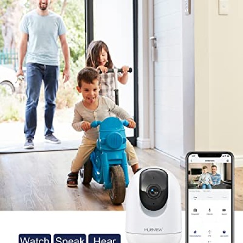 Indoor Security Camera 2K, Pet Camera with Phone App, WiFi Cameras...