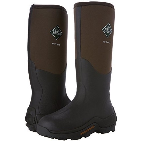 Muck Wetland Rubber Premium Mens Field Boots,Bark,Mens 12 M/Wome...