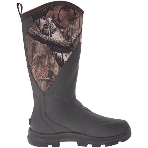 Muck Woody Grit Rubber Mens Work/Hunting Boots, Brown/Mossy Oak, 9...