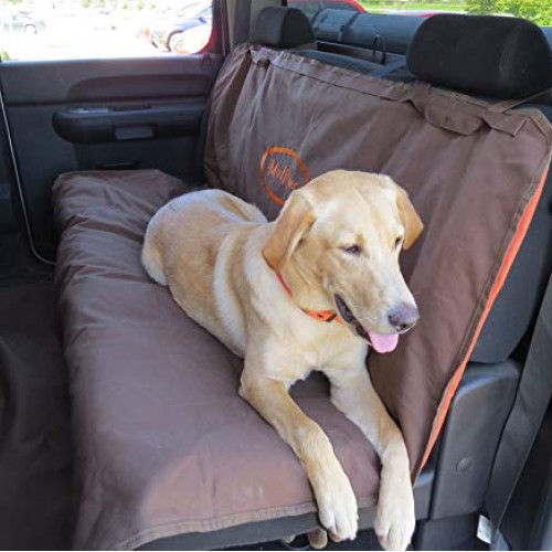 Mud River Brown Two Barrel Double Seat Cover, Brown, X-Large