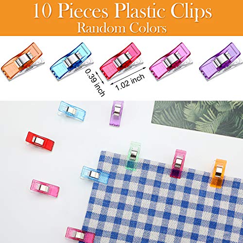 17 Pieces Sewing Bias Tape Makers Tool Set for Craft Quilting Bind...