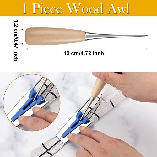 17 Pieces Sewing Bias Tape Makers Tool Set for Craft Quilting Bind...