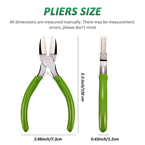 2 Packs Nylon Nose Pliers Double Nylon Jaw Pliers Carbon Steel Jew...