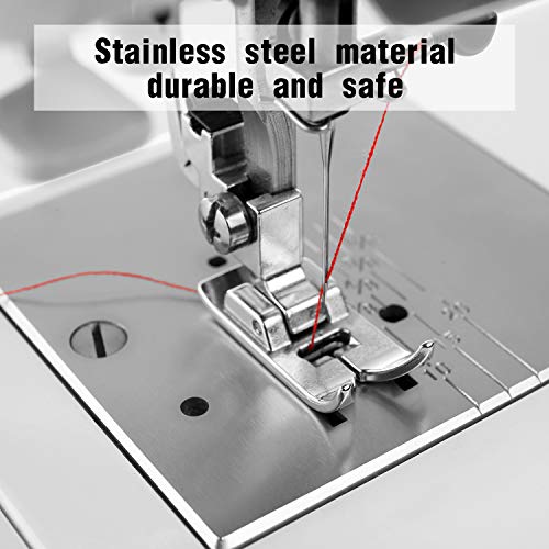 2 Pieces Sewing Machine Presser Foot Straight Stitch Snap On Foot ...
