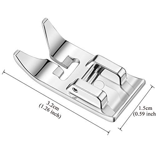 2 Pieces Sewing Machine Presser Foot Straight Stitch Snap On Foot ...