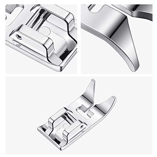 2 Pieces Sewing Machine Presser Foot Straight Stitch Snap On Foot ...