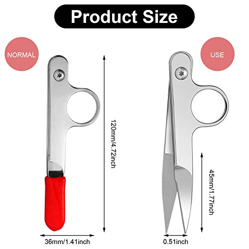2 Pieces Sewing Scissors Thread Snippers Mini Trimming Nippers Sma...