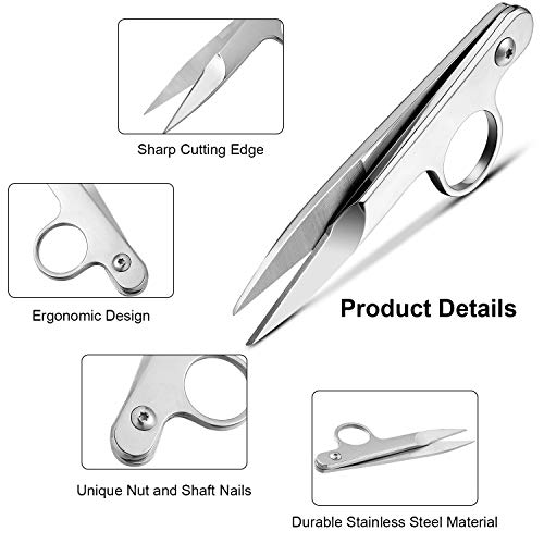 2 Pieces Sewing Scissors Thread Snippers Mini Trimming Nippers Sma...
