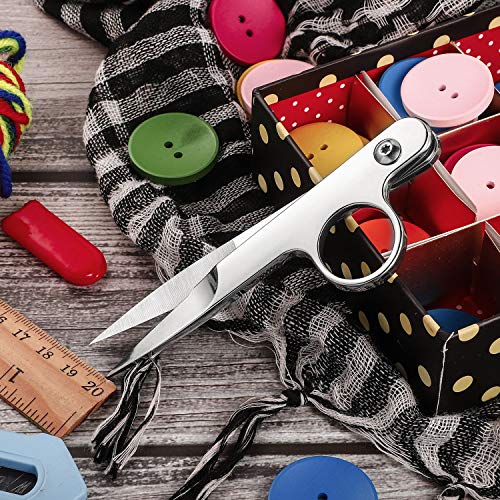 2 Pieces Sewing Scissors Thread Snippers Mini Trimming Nippers Sma...