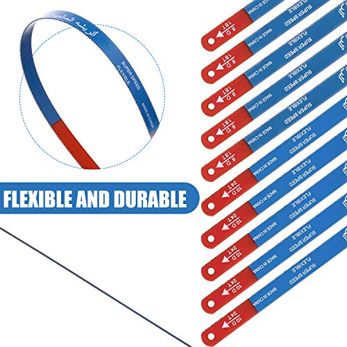 20 Pieces Hacksaw Replacement Blades Metal Cutting Hacksaw Blades ...